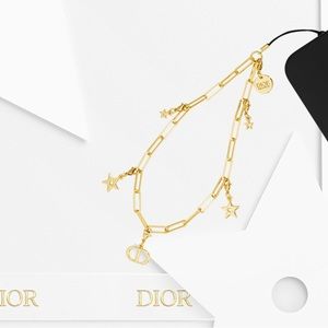 DIOR Bijou Gold Phone Charm